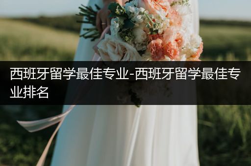 西班牙留学最佳专业-西班牙留学最佳专业排名