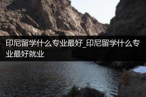 印尼留学什么专业最好_印尼留学什么专业最好就业