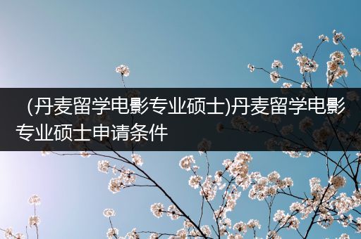 （丹麦留学电影专业硕士)丹麦留学电影专业硕士申请条件