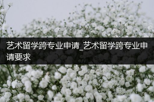 艺术留学跨专业申请_艺术留学跨专业申请要求