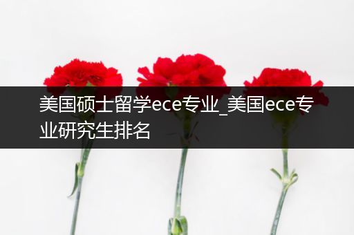 美国硕士留学ece专业_美国ece专业研究生排名