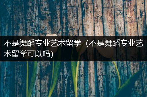 不是舞蹈专业艺术留学（不是舞蹈专业艺术留学可以吗）