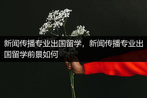 新闻传播专业出国留学，新闻传播专业出国留学前景如何