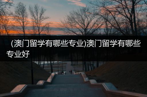 （澳门留学有哪些专业)澳门留学有哪些专业好