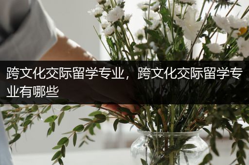 跨文化交际留学专业，跨文化交际留学专业有哪些