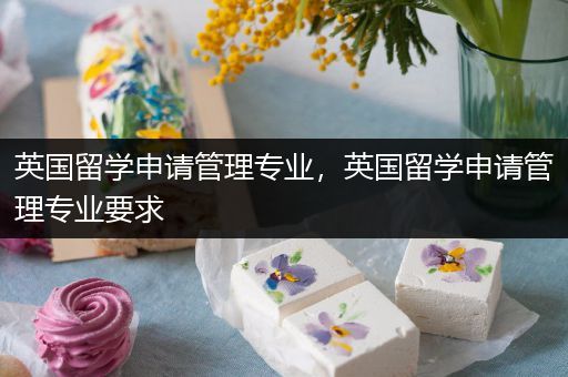 英国留学申请管理专业，英国留学申请管理专业要求