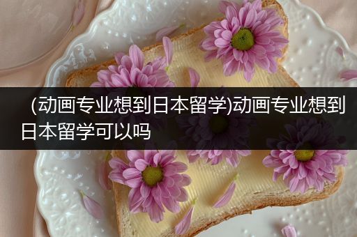 （动画专业想到日本留学)动画专业想到日本留学可以吗