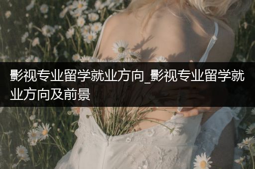 影视专业留学就业方向_影视专业留学就业方向及前景