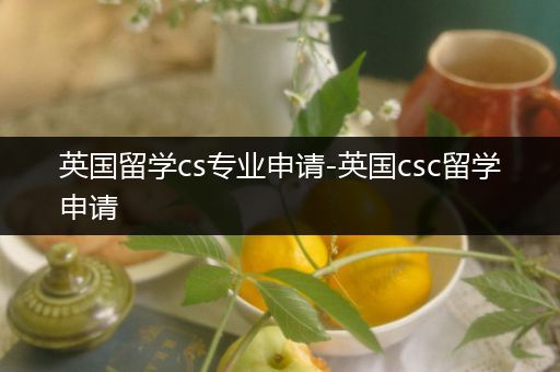 英国留学cs专业申请-英国csc留学申请