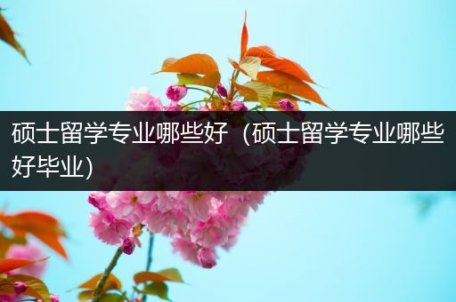 硕士留学专业哪些好（硕士留学专业哪些好毕业）