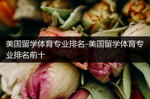 美国留学体育专业排名-美国留学体育专业排名前十