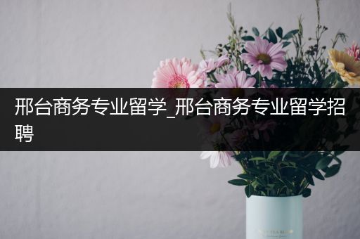 邢台商务专业留学_邢台商务专业留学招聘