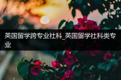英国留学跨专业社科_英国留学社科类专业