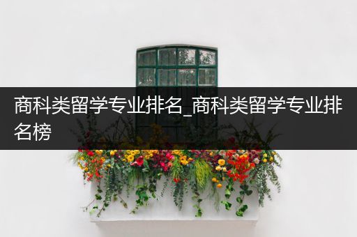 商科类留学专业排名_商科类留学专业排名榜