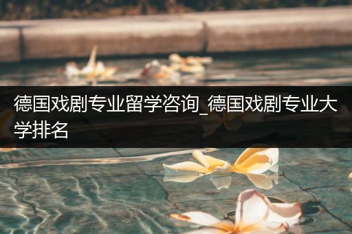 德国戏剧专业留学咨询_德国戏剧专业大学排名
