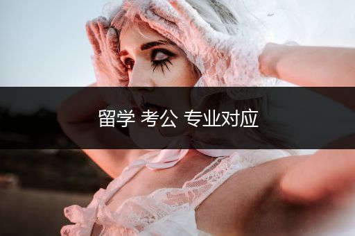 留学 考公 专业对应