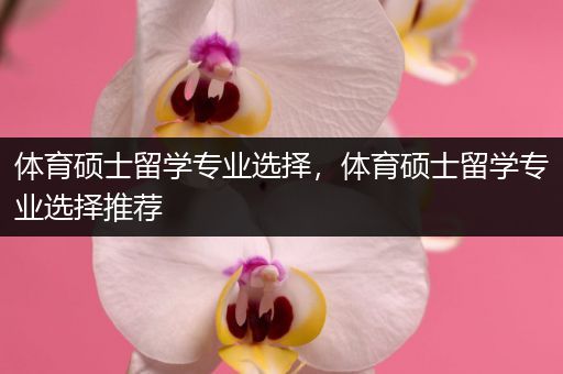 体育硕士留学专业选择，体育硕士留学专业选择推荐