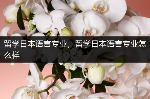 留学日本语言专业，留学日本语言专业怎么样